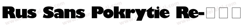 Rus Sans Pokrytie Re字体转换
